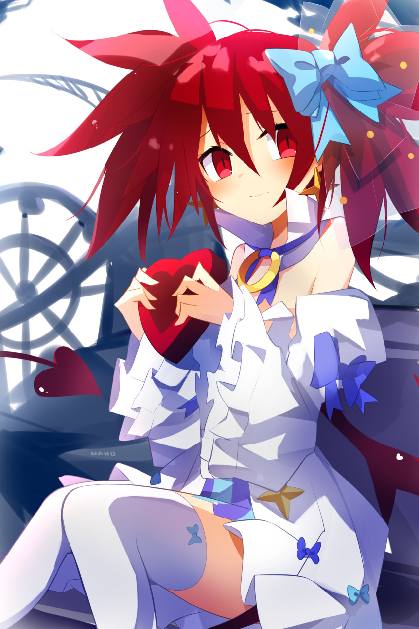 1girl, absurdres, bangs, blush, chocolate, demon_girl, demon_tail, demon_wings