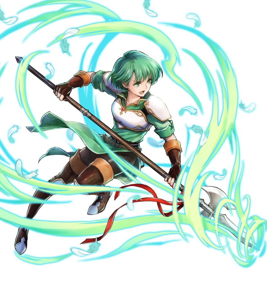 1girl, armor, bangs, belt, boots, breastplate, dress, elbow_gloves