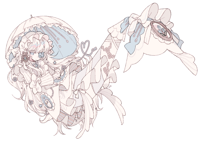 1girl, bangs, blue_flower, blunt_bangs, bow, colored_eyelashes, dress, expressionless