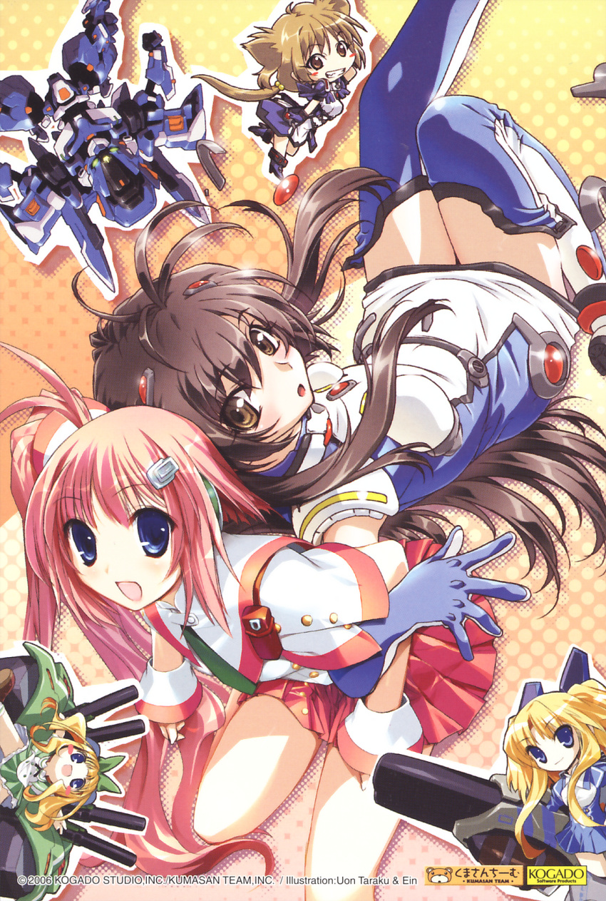 blue_blaster, ein_(artist), gadget_trial, hirohashi_ryou, maki_ardito, morinaga_rika, mytyl_fairthese, shintani_ryouko