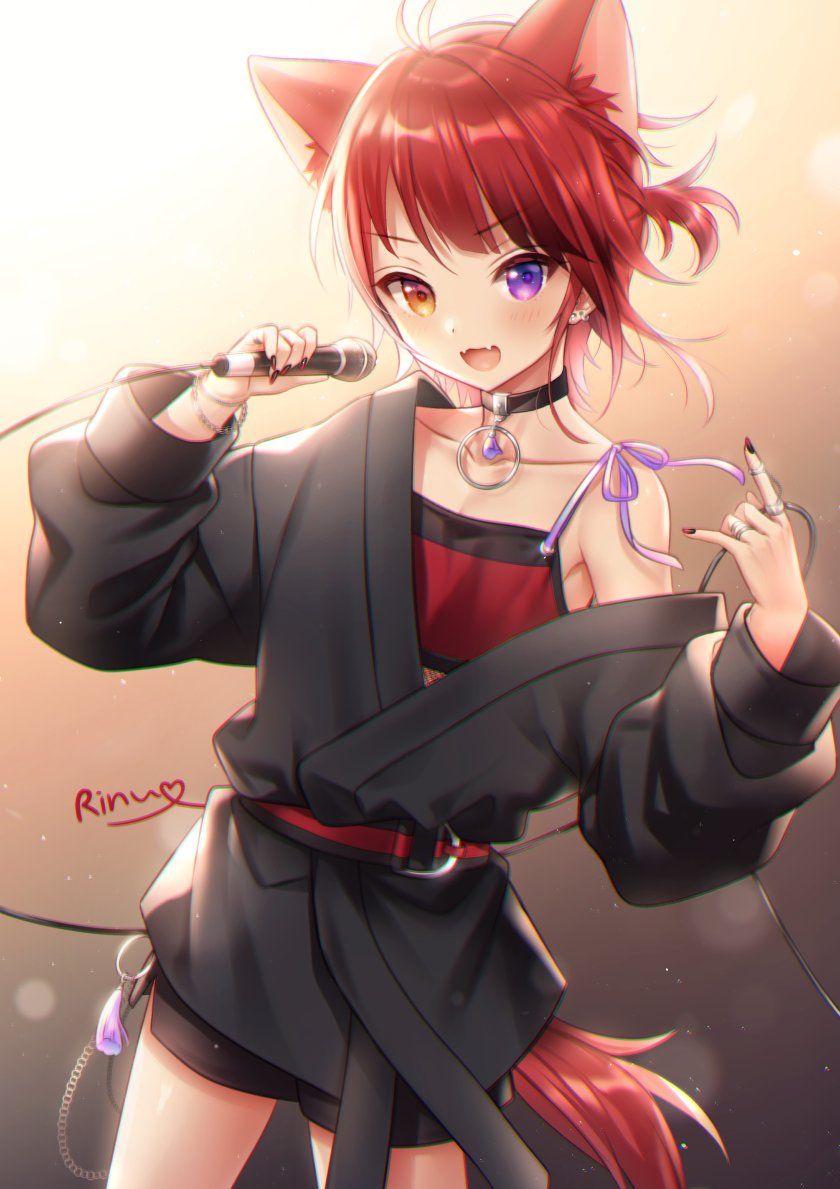 1boy, animal_ears, collar, dog_boy, dog_ears, fangs, heterochromia, japanese_clothes