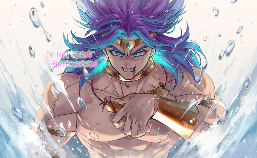 1boy, broly_(dragon_ball_super), broly_(dragon_ball_z), dragon_ball, dragon_ball_z, earrings, highres, hydeover9000