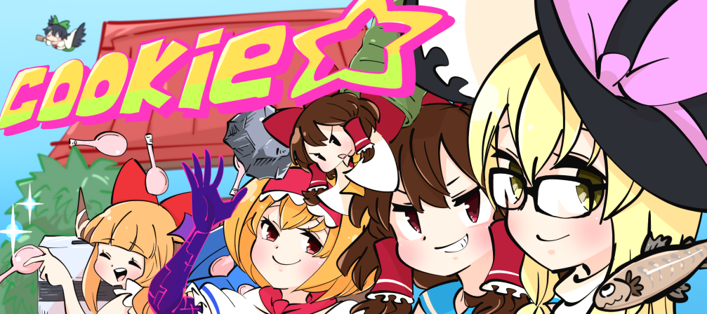 6+girls, alice_margatroid, bangs, black-framed_eyewear, black_headwear, blonde_hair, blush, bois_de_justice