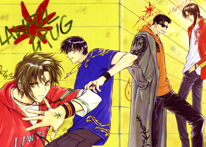 clamp, gap, himura_rikuou, kakei_(legal_drug), kudou_kazahaya, legal_drug, male, saiga