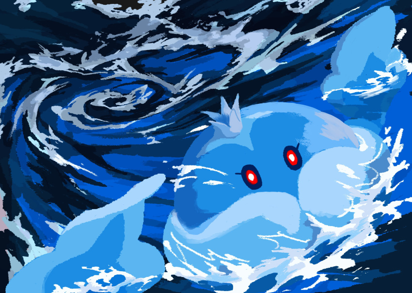 absurdres, bright_pupils, commentary_request, foam, highres, jellicent, jellicent_(male), john_(kyoj)