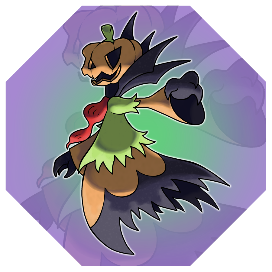 arm_up, black_eyes, commentary, english_commentary, fakemon, floating, from_side, full_body