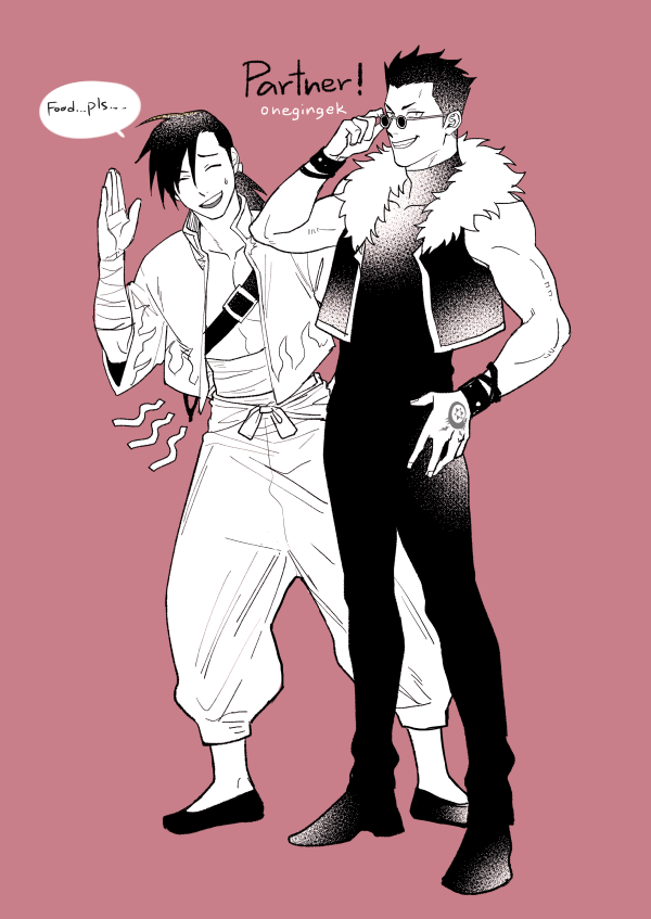 2boys, black_hair, closed_eyes, fullmetal_alchemist, greed_(fma), kanapy, ling_yao, long_hair