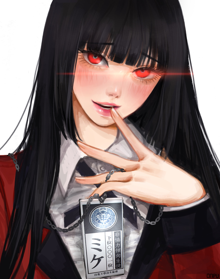 1girl, absurdres, bangs, black_hair, blunt_bangs, blush, formal, highres