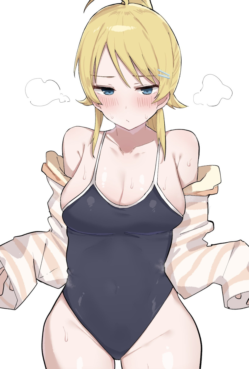 1girl, blonde_hair, breasts, hachimiya_meguru, highres, idolmaster, idolmaster_shiny_colors, kobinbin