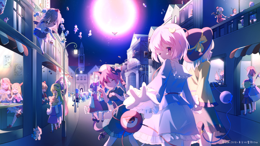 +++, 6+girls, :3, :d, absolutely_everyone, absurdres, american_flag_dress, american_flag_legwear