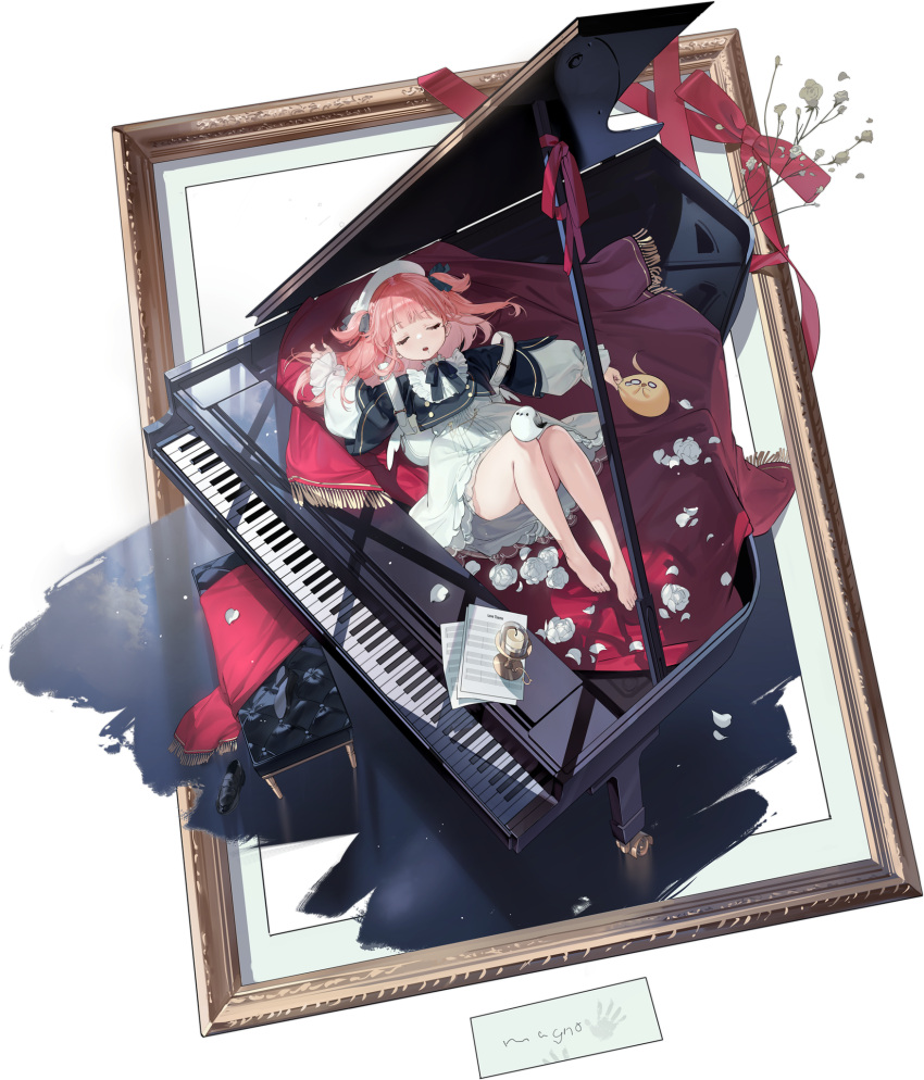 1girl, artist_request, azur_lane, barefoot, candle, closed_eyes, drooling, flower