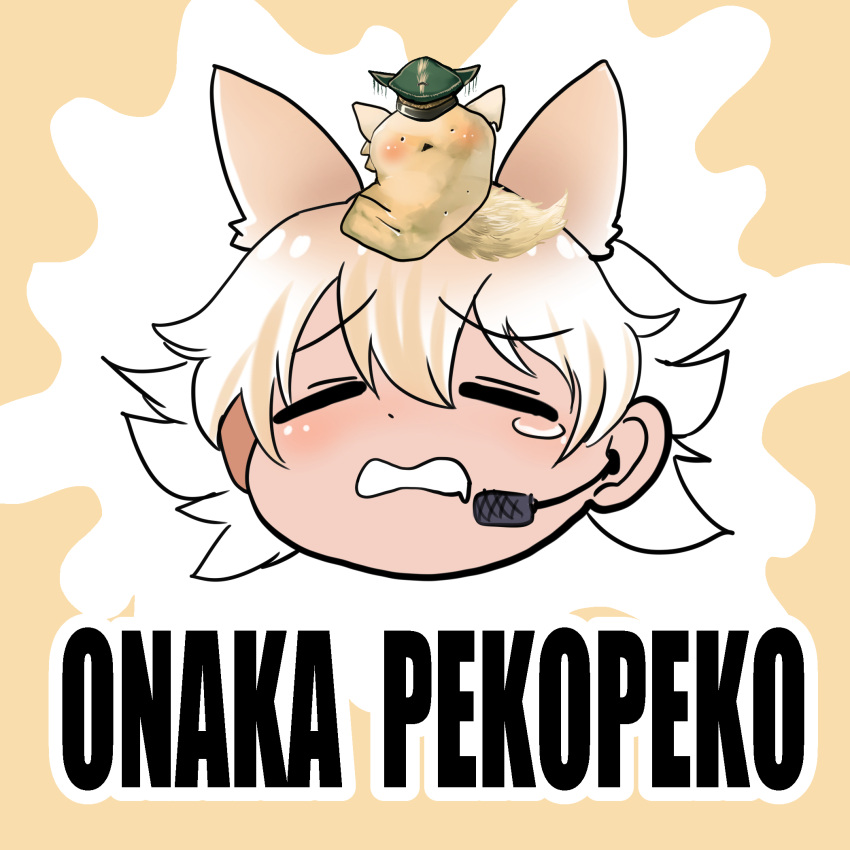 animal_ears, black_jacket, blonde_hair, coyopotato, coyote, coyote_(kemono_friends), coyote_girl, coyote_tail