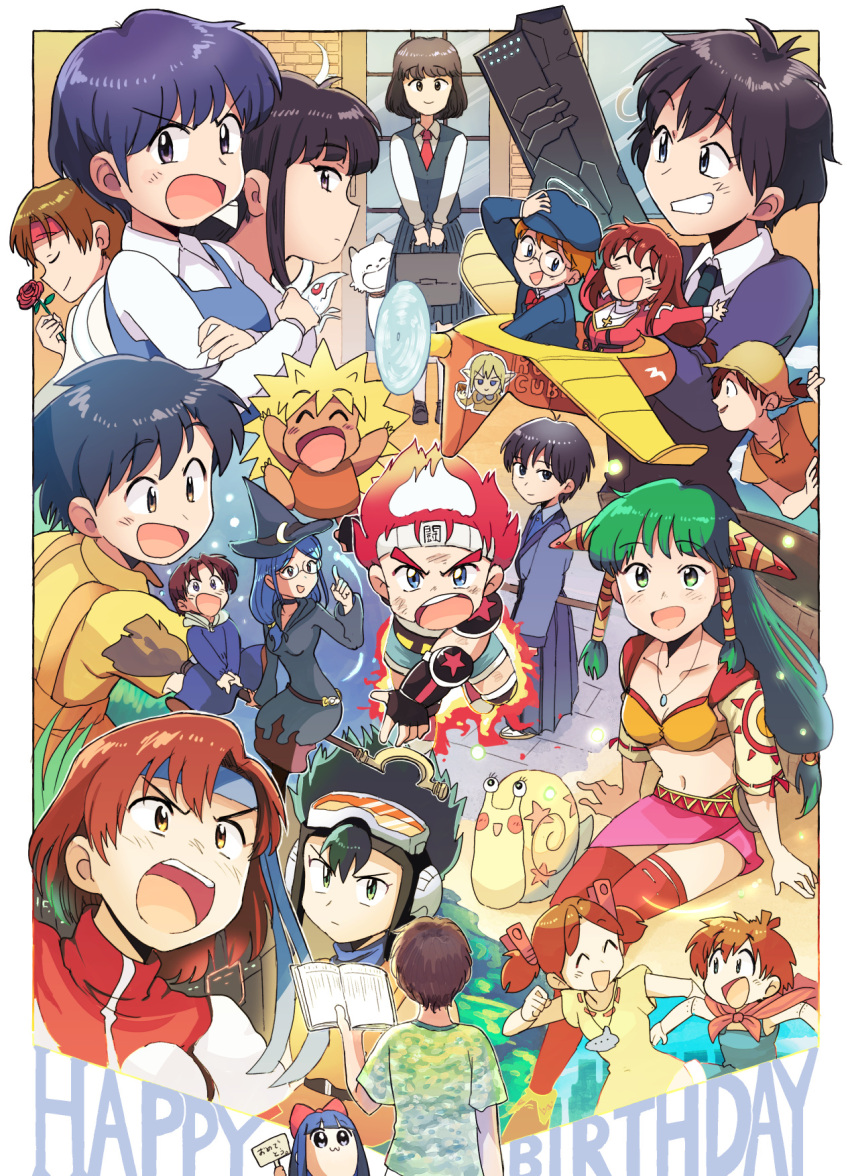 blue_eyes, breasts, character_request, closed_mouth, crossover, feena_(grandia), grandia, grandia_i