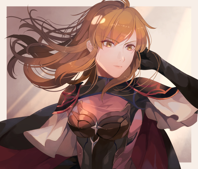 1girl, bangs, black_gloves, blonde_hair, breasts, cleavage_cutout, closed_mouth, clothing_cutout