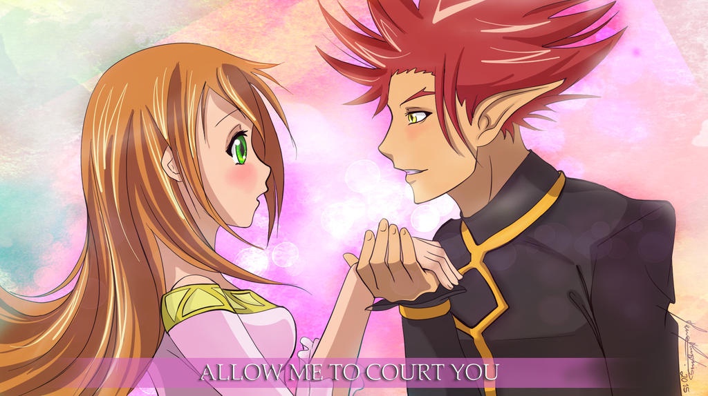 1boy, 1girl, blonde_hair, female, green_eyes, hidaka_yumemi, male, munto