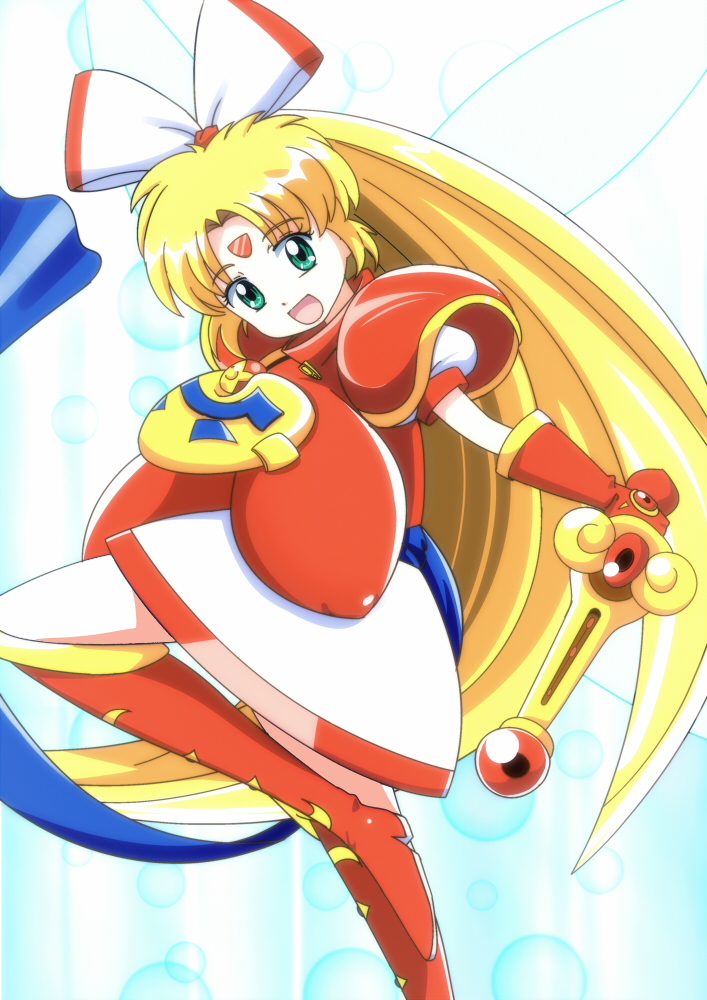 breasts, gloves, large_breasts, pururun_z, twinkle_star_sprites