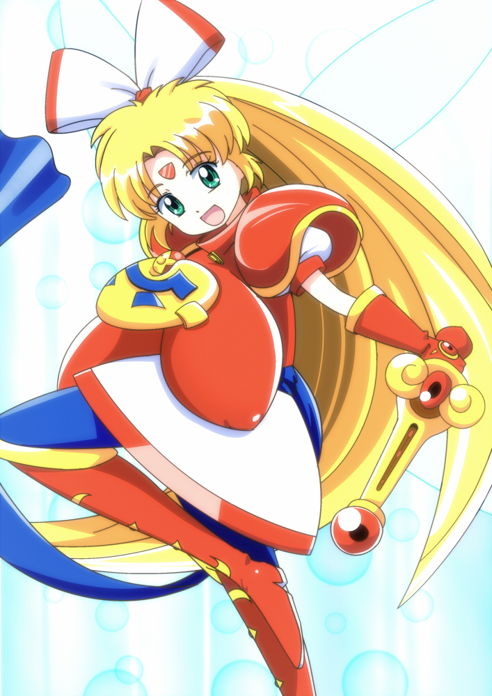 breasts, gloves, large_breasts, pururun_z, twinkle_star_sprites