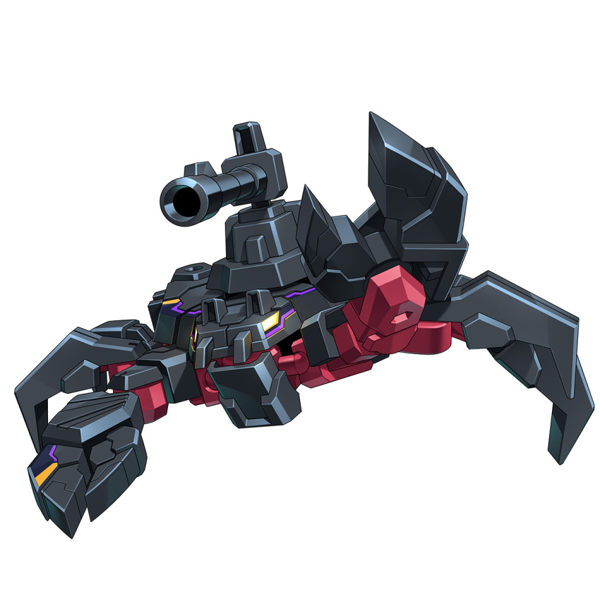 anima_gear, cancipher, cannon, claws, glowing, glowing_eyes, looking_ahead, mecha