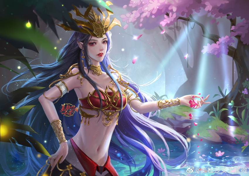 absurdres, bare_shoulders, black_hair, cai_lin_(doupo_cangqiong), doupo_cangqiong, highres, jewelry, lamia