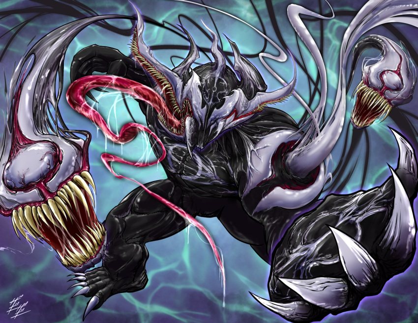 alien, crossover, eldritch_abomination, evol_blackhole, evolto, fingernails, fusion, highres