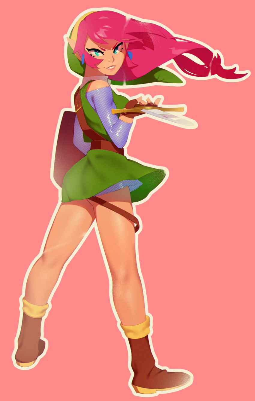 1girl, absurdres, combos_&amp;_doodles, english_commentary, genderswap, genderswap_(mtf), highres, link