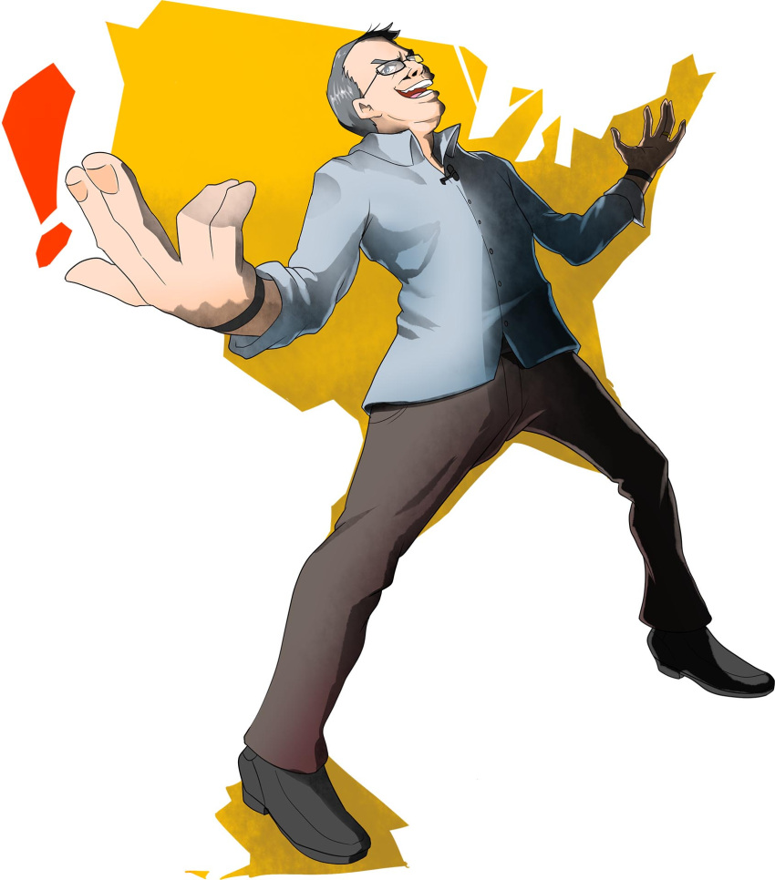 1boy, highres, jeb_bush, meme, pose, siivagunner, solo