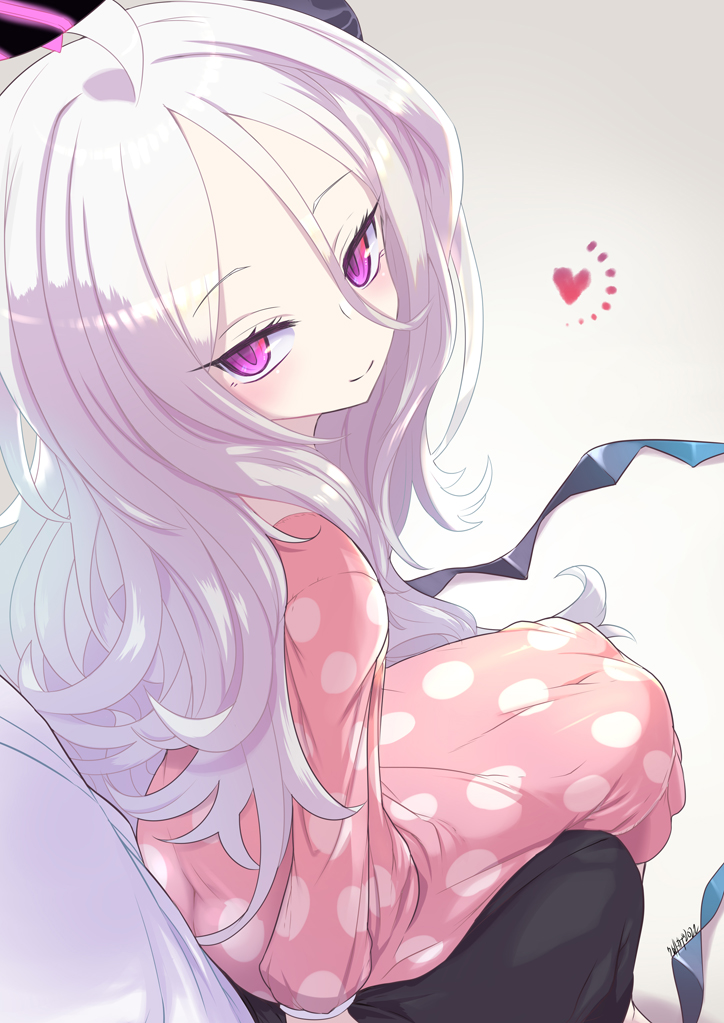 1boy, 1girl, bangs, blue_archive, commentary_request, demon_girl, demon_tail, demon_wings