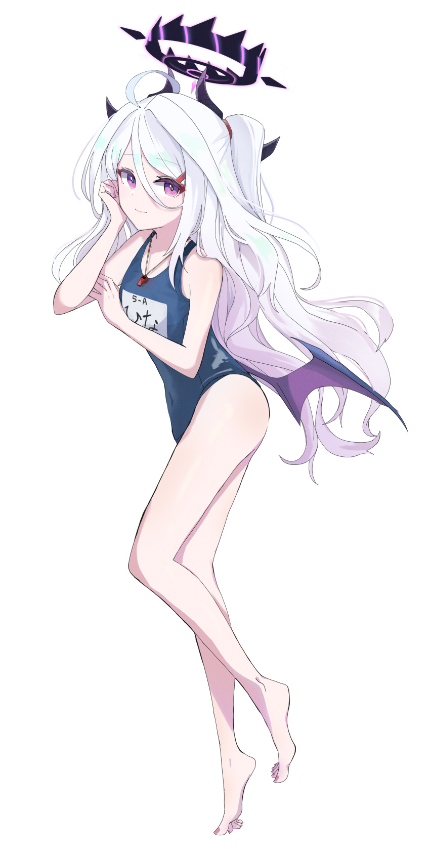 1girl, absurdres, ahoge, bangs, bare_arms, bare_legs, bare_shoulders, barefoot