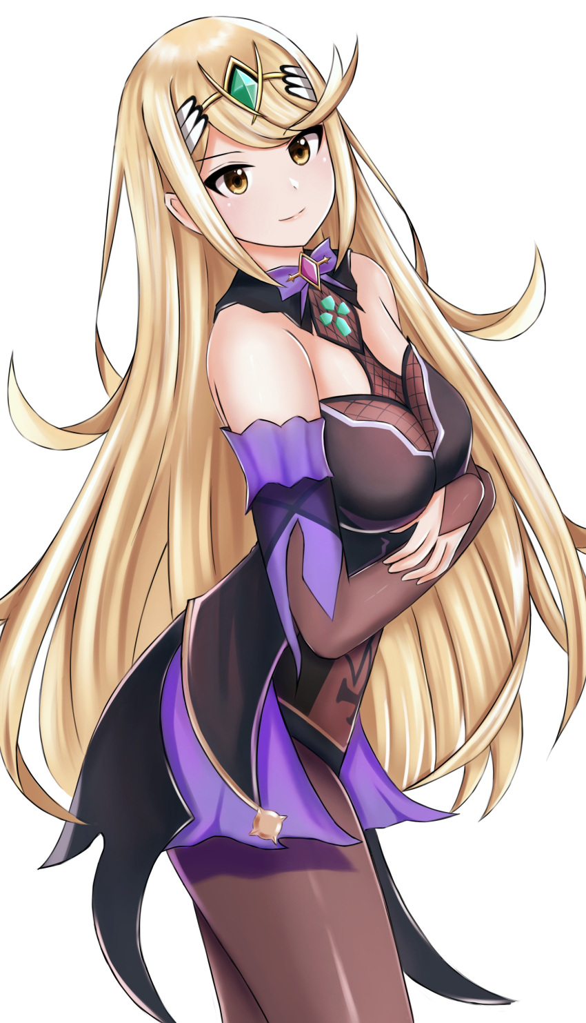 1girl, absurdres, alternate_costume, bangs, bare_shoulders, blonde_hair, bodystocking, bow
