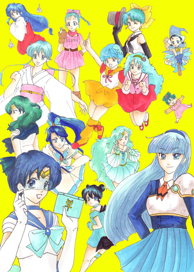 bishoujo_senshi_sailor_moon, creamy_mami, persia_(mahou_no_yousei_persia), precure, sailor_moon, tokikyo