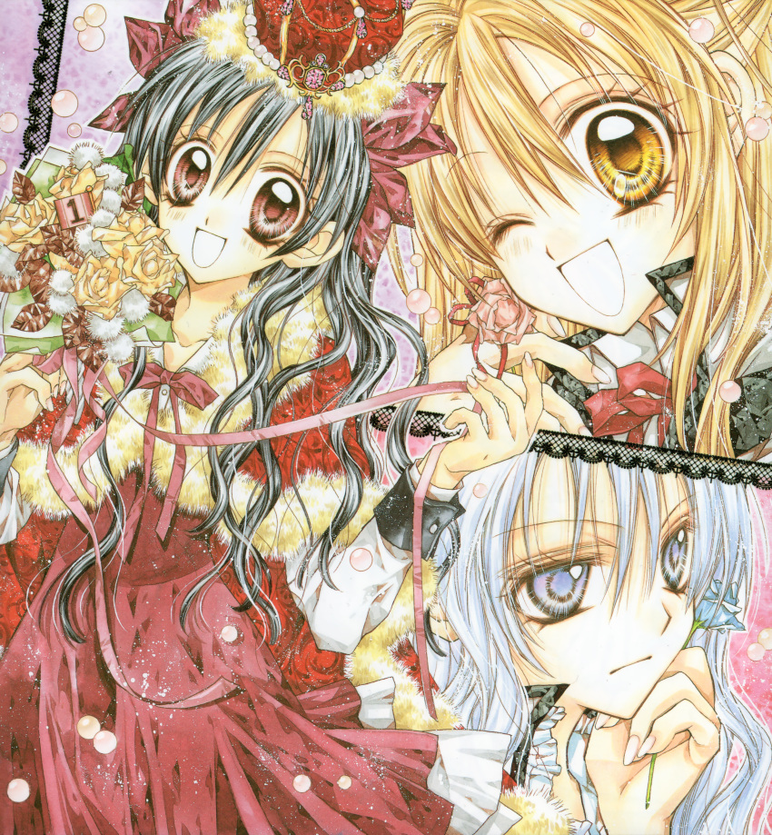 amamiya_ushio, kamiya_komaki, otomiya_haine, shinshi_doumei_cross, tanemura_arina