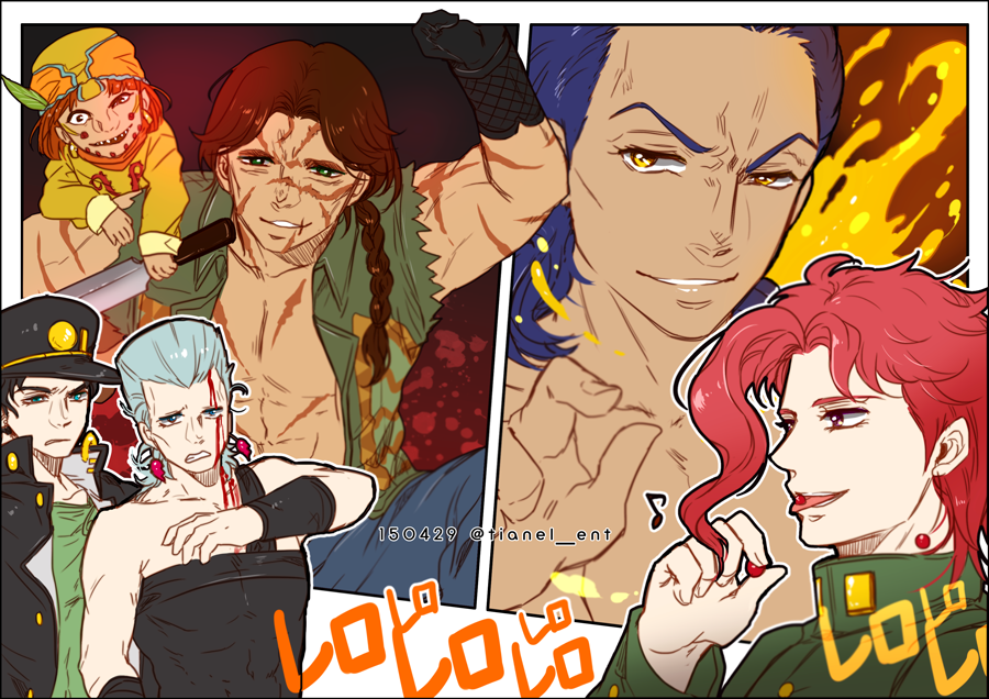 6+boys, black_hair, blood, blood_on_face, blue_eyes, blue_hair, braid, brown_hair