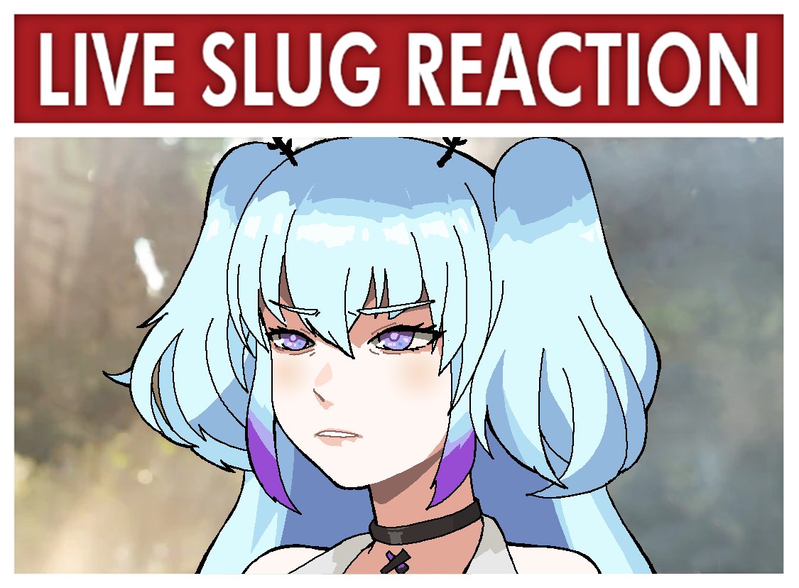 1girl, bangs, black_choker, blue_hair, choker, colored_tips, confused, english_commentary