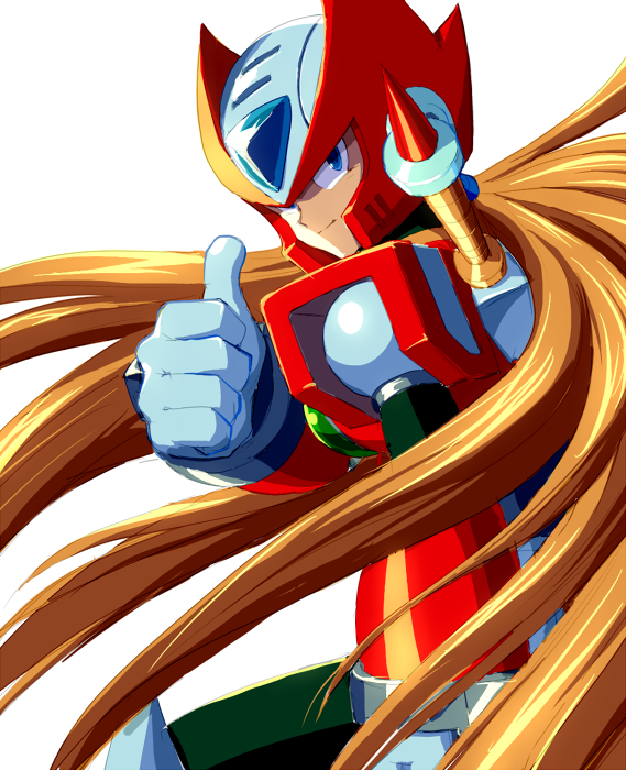1boy, alternate_hair_color, android, blue_eyes, brown_hair, closed_mouth, commentary_request, helmet