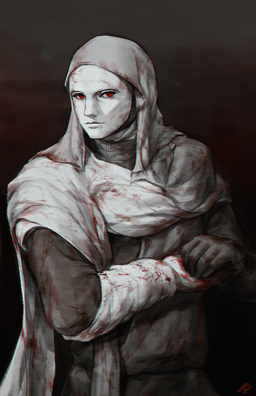 1boy, blood, boiled_egg27, cape, closed_mouth, elden_ring, highres, looking_at_viewer