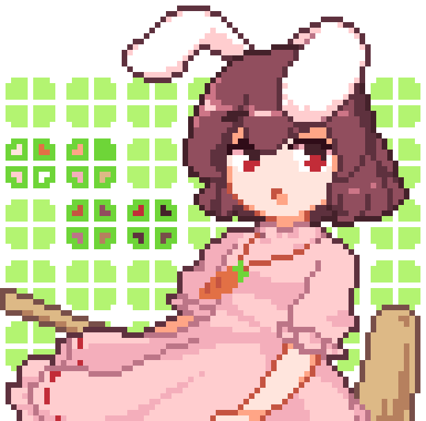 1girl, animal_ears, bangs, brown_eyes, brown_hair, dress, hammer, holding