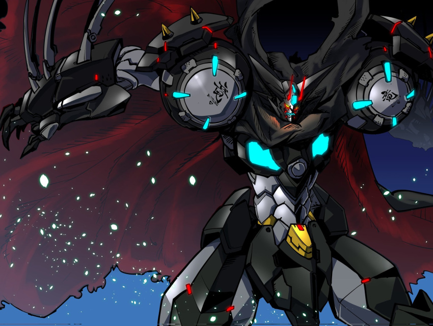 amakawa_mayu, black_cape, black_getter, cape, fusion, getter-1_(devolution), getter_robo, getter_robo_devolution