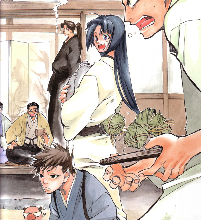 chrono_nanae, hijikata_toshizo, ichimura_tatsunosuke, kondo_isami, male, okita_souji, peacemaker_kurogane, saizo