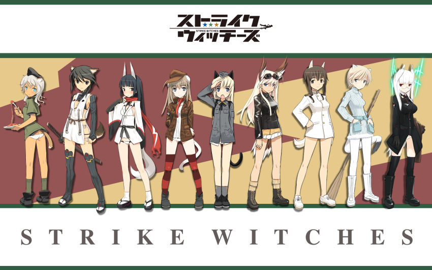 anabuki_tomoko, giuseppina_cienni, hanna-justina_marseille, heidemarie_w._schnaufer, helma_lennartz, kuroe_ayaka, nikka_edvardine_katajainen, pantyhose