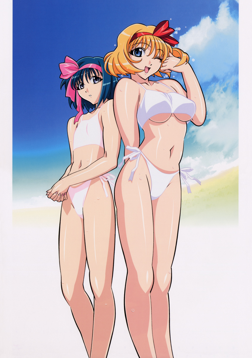 belvedere_coco, bikini, celtic_midori, kuroda_kazuya, screening, swimsuit, under_boob, vandread