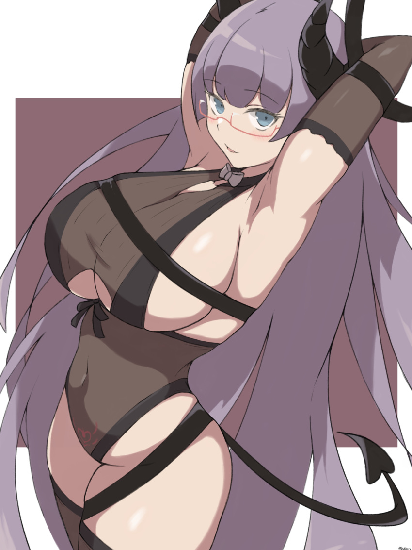 1006kbps, 1girl, absurdres, armpits, arms_up, azur_lane, bdsm, blue_eyes