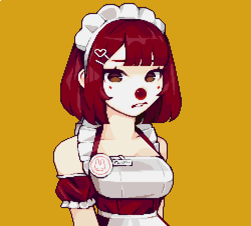 1girl, 98fumi, animated, animated_gif, arm_strap, bangs, blunt_bangs, bob_cut