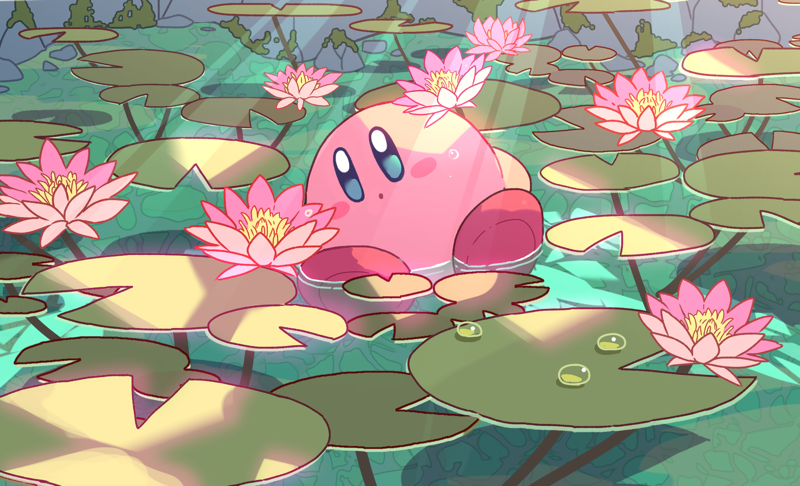 1other, :o, algae, blue_eyes, blush_stickers, colored_skin, day, facing_viewer