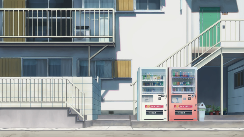 air_conditioner, balcony, building, commentary_request, day, door, drink, fence