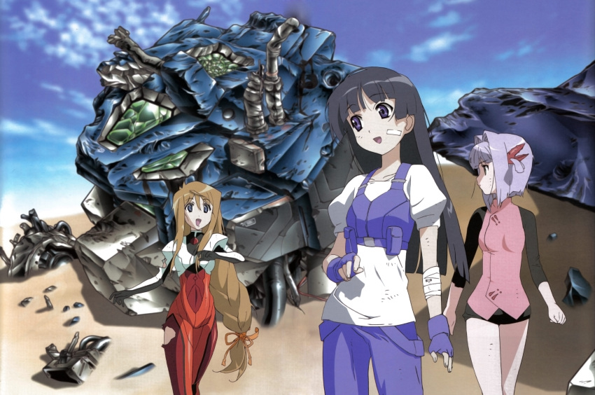 hiiragi_akao, jinki_extend, kisaka_rui, tagme, tsuzaki_aoba