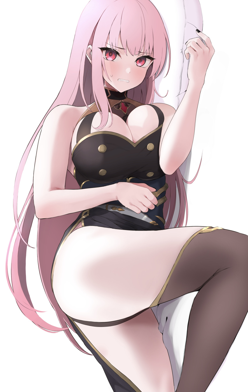 1girl, absurdres, argule0901, ass, bare_shoulders, blush, breasts, death_(entity)