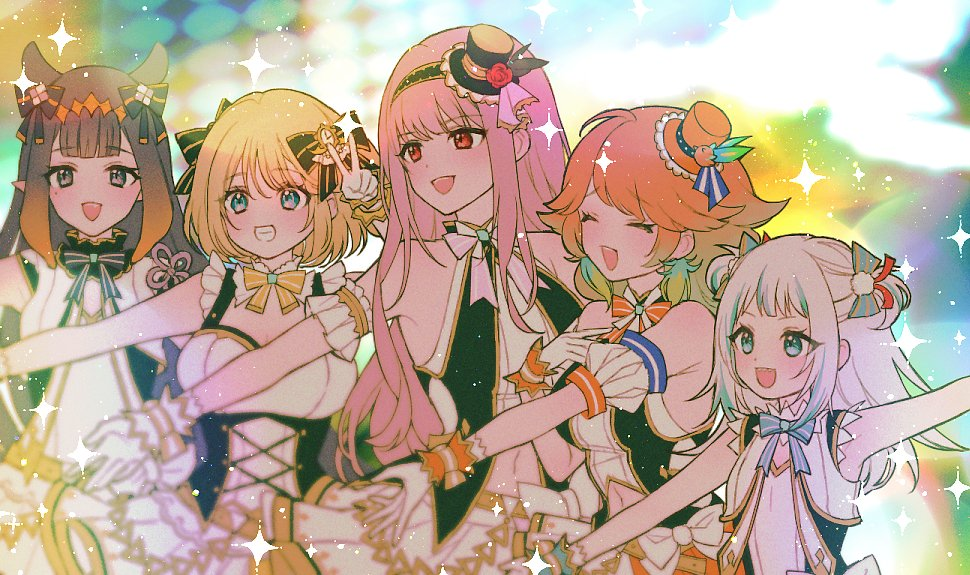 blonde_hair, blue_eyes, closed_eyes, gawr_gura, hat, hololive, hololive_english, hololive_idol_uniform