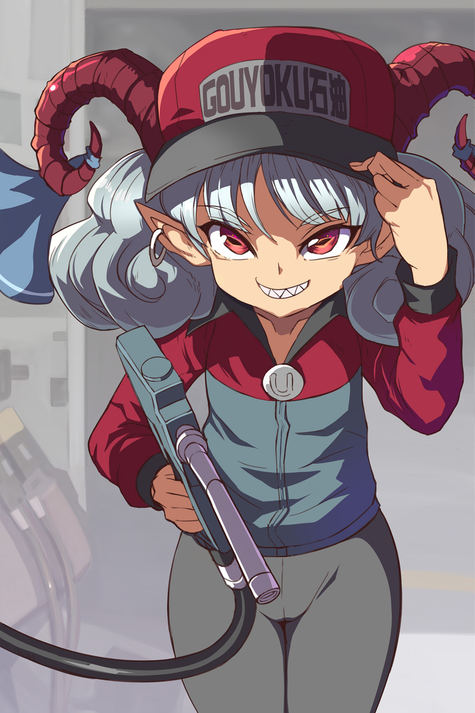 1girl, alternate_costume, bangs, blue_bow, bow, collarbone, dated, employee_uniform