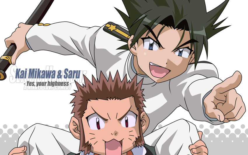 male, mikawa_kai, sarutobi_hideyoshi, seto_no_hanayome, vector, wallpaper