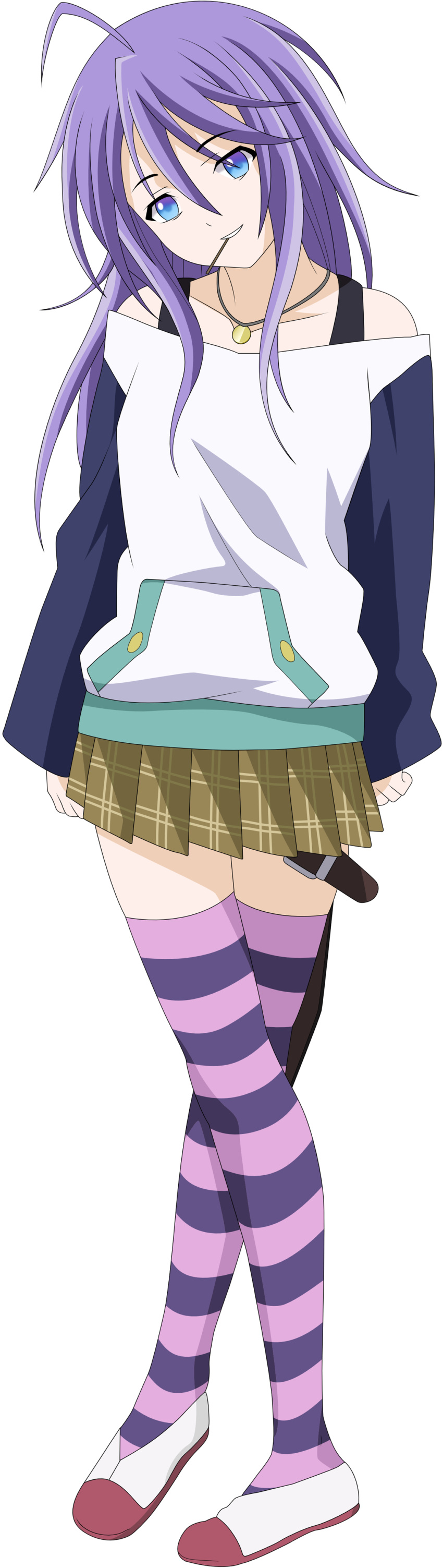 extraction, rosario_+_vampire, shirayuki_mizore, thigh-highs, vector